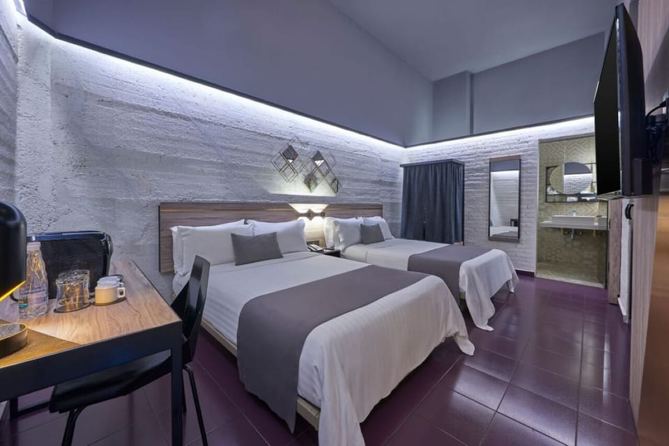 Enjoy extra space to recharge, with everything neatly within reach.