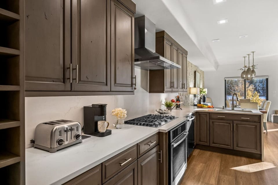 Fully stocked chef's kitchen