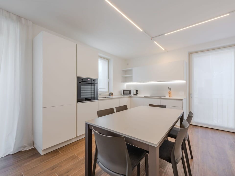 Interior Design, Flooring, Wood, Furniture, Floor, Ceiling, Kitchen, Home, Room, Countertop