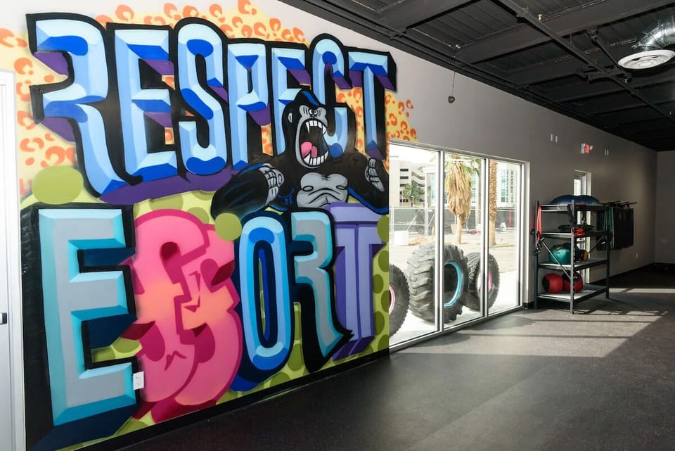 Recharge with an energizing workout in this bold fitness studio.