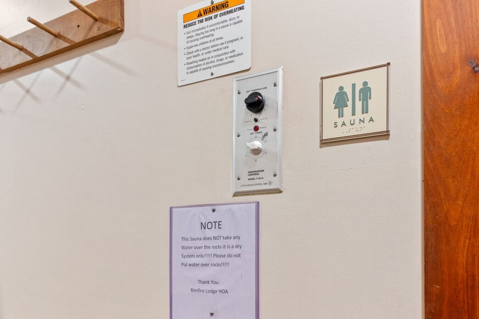 Public sauna in the fitness area