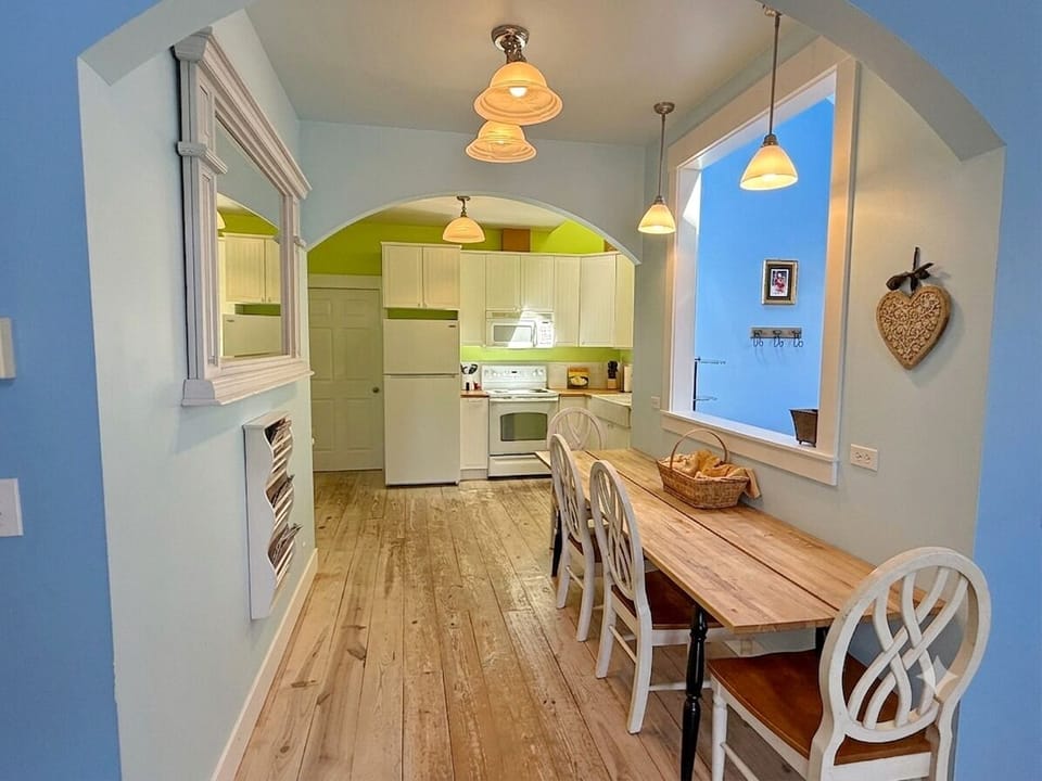 Dining Area with Kitchen Beyond