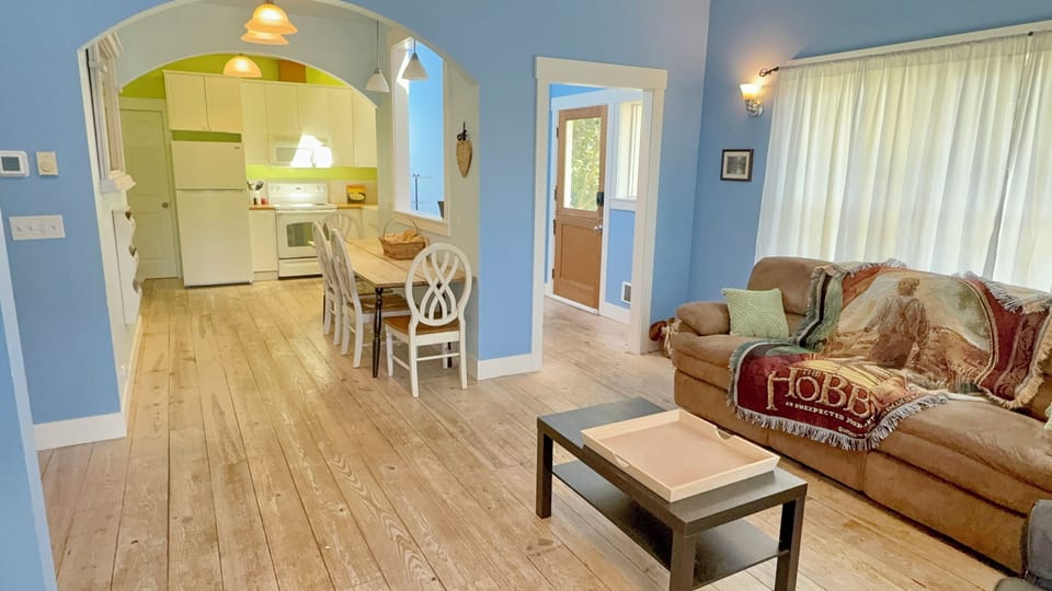 Living Room, Dining, and Kitchen