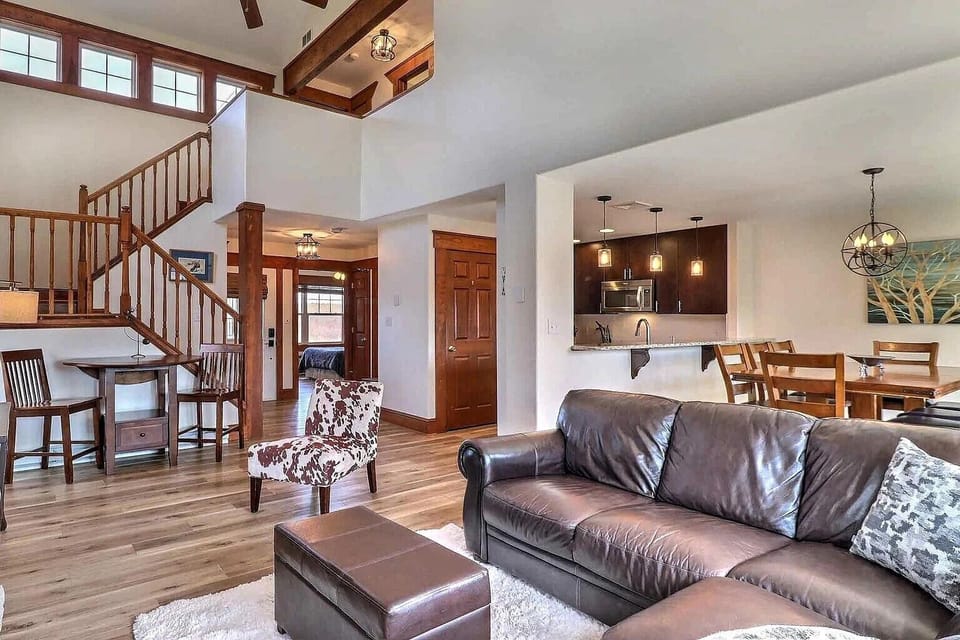 Open floor plan on the main level so everyone can enjoy being together.