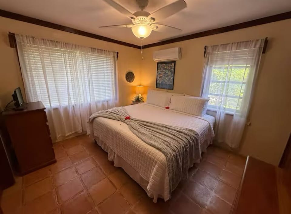 The bedroom.