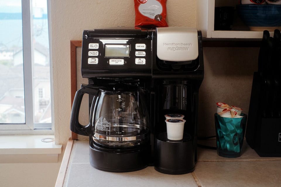 Coffee station with a view