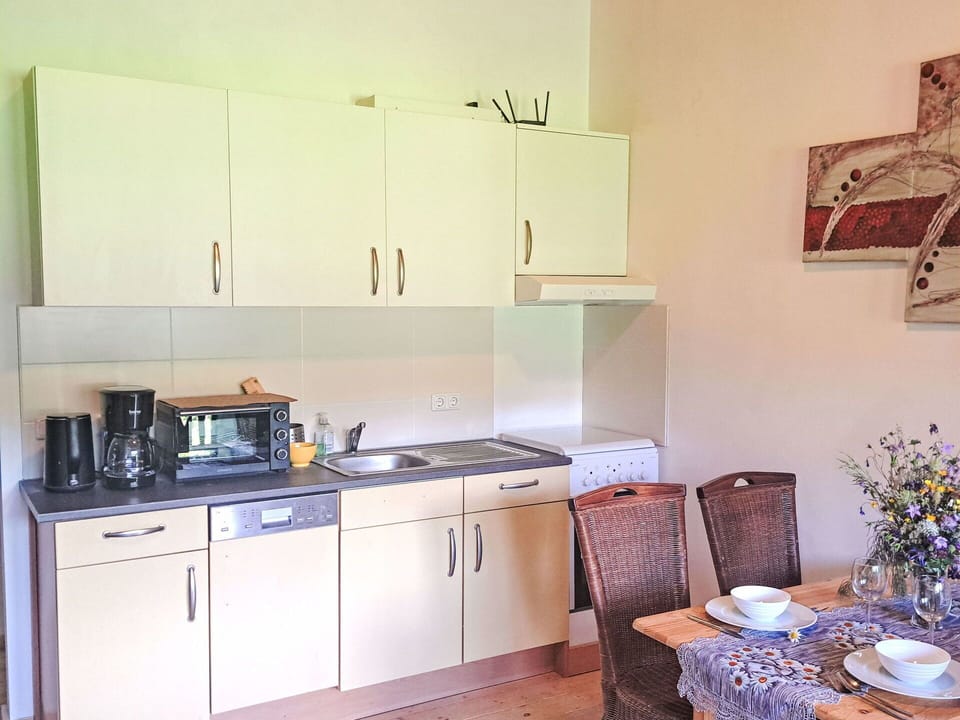 Kitchen Appliance, Kitchen, Major Appliance, Kitchen Sink, Countertop, Cabinetry, Interior Design, Furniture, Sink, Flooring