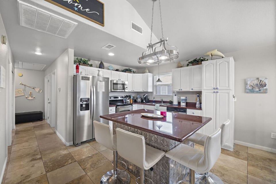 Whip up delicious meals in this charming kitchen