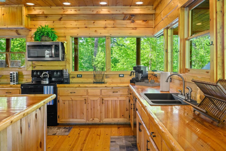 Fully stocked with everything needed for a meal with friends and family