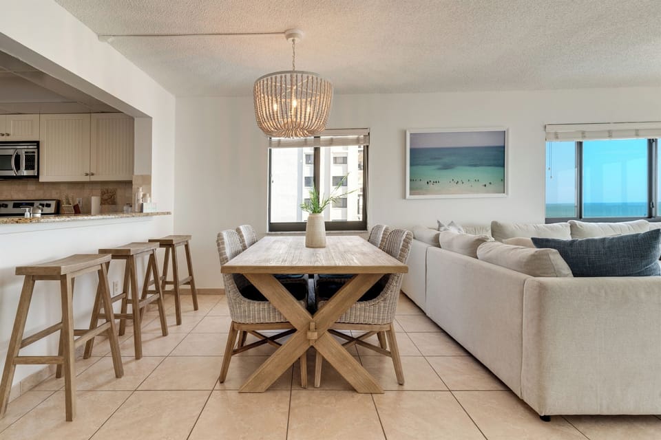 Dining room with a view.