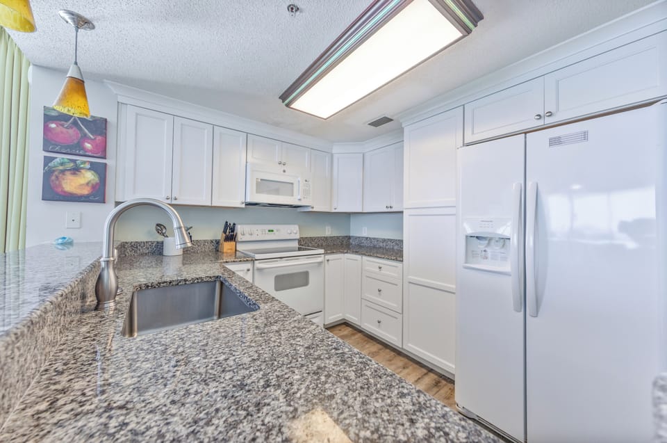 Fully stocked kitchen
