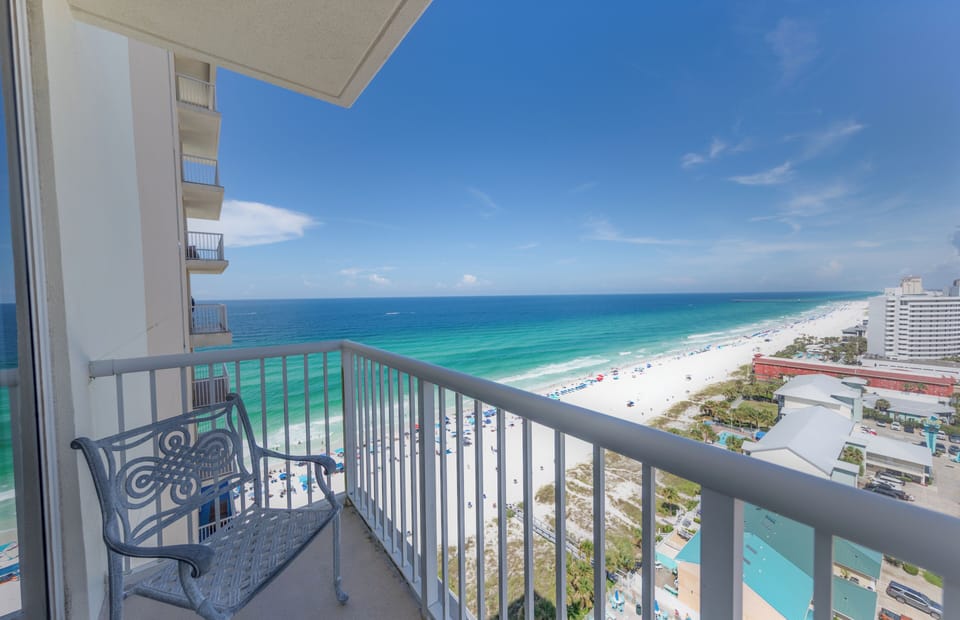 Private balcony off the 2nd bedroom
