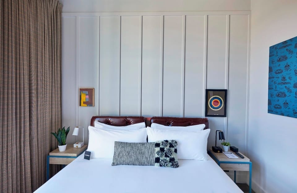 Sink into plush pillows for a calm, restorative night’s sleep.