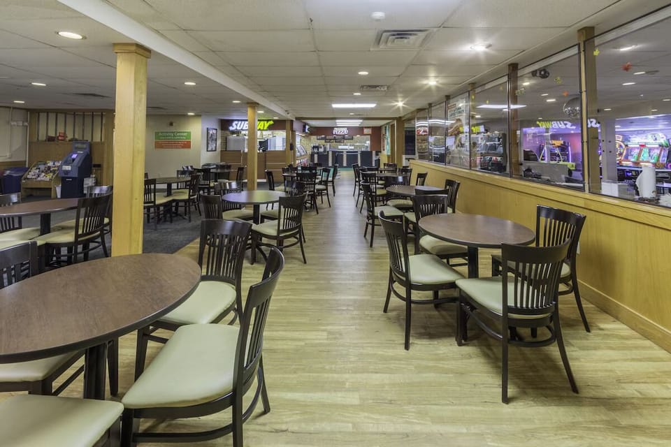 Gather at the bar for casual drinks and easy conversation.