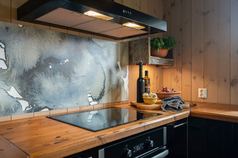 Fully equipped kitchen with all the modern amenities you need.