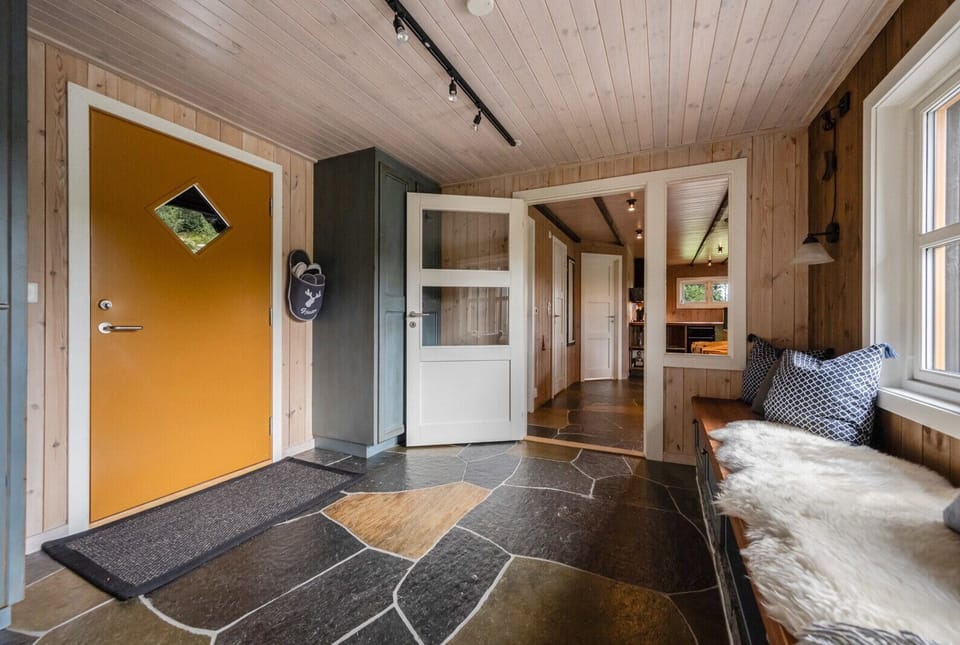 Bright, welcoming entrance and spacious receiving area for guests