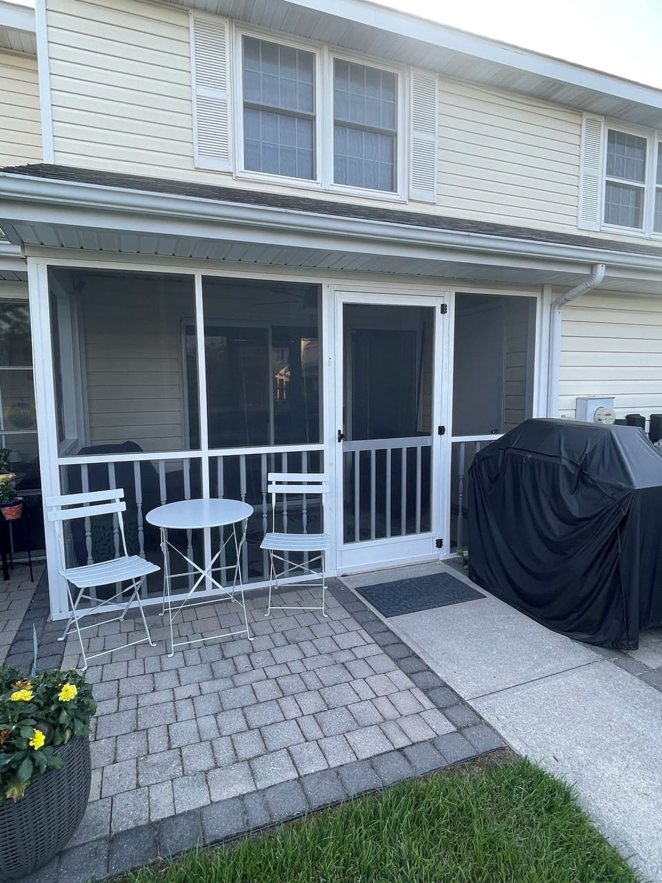Screened in porch with fan