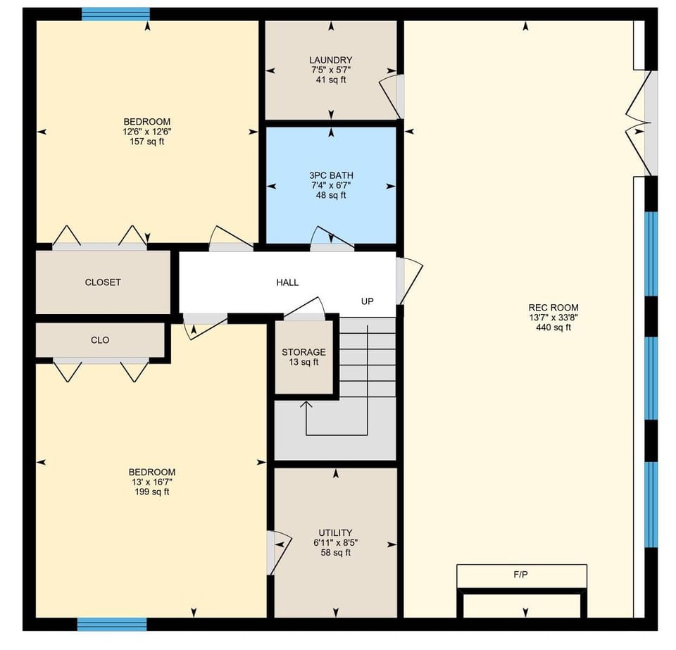 Main cottage basement.  