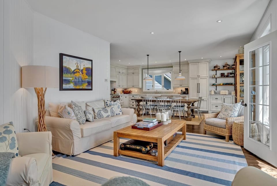 Main cottage living room.  