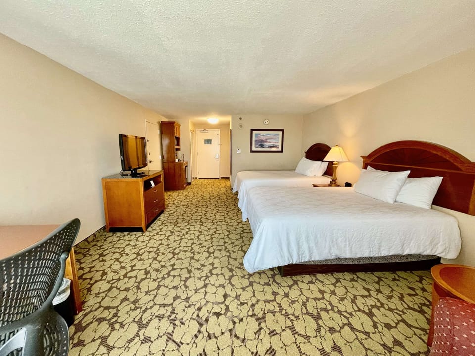 Spread out comfortably with plenty of space to unpack and relax.