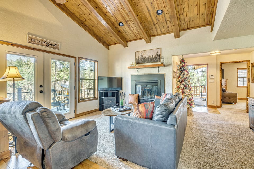 Ruidoso Vacation Rental | 3BR | 2BA | 1,940 Sq Ft | Stairs Required