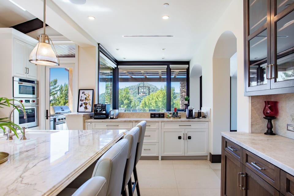 Sleek, modern kitchen.