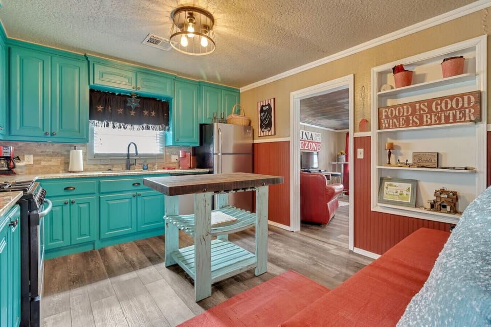 Fully stocked kitchen