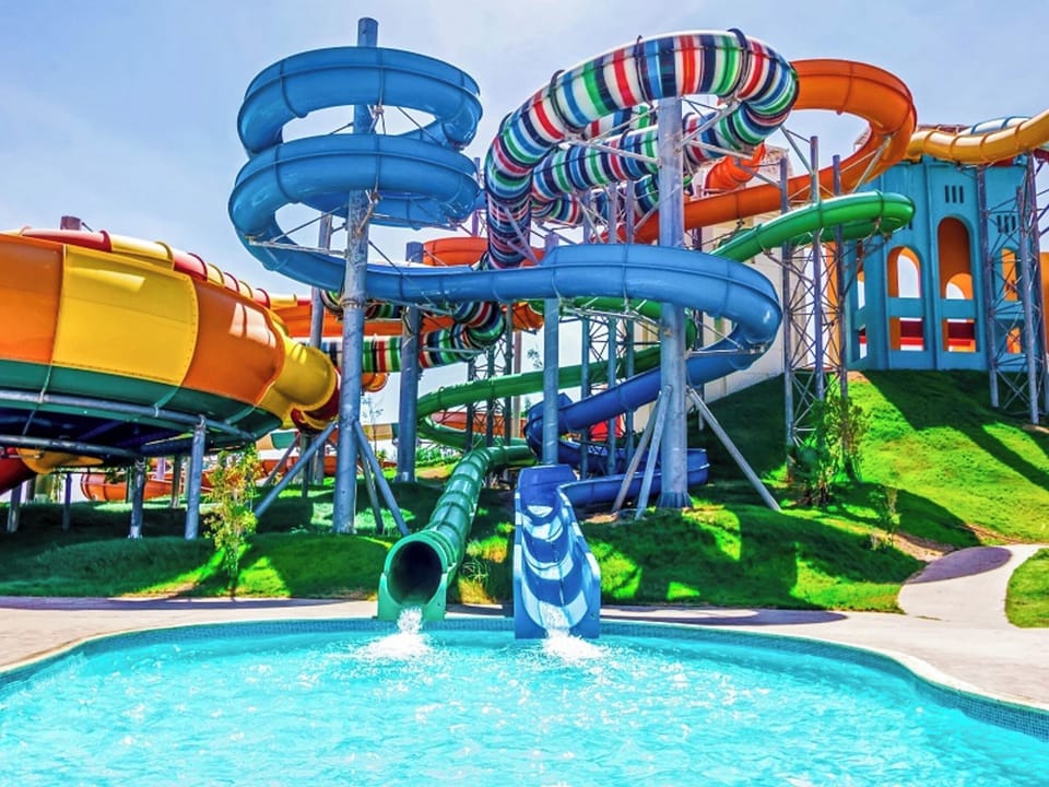 Splash into adventure with thrilling slides and cooling pools.