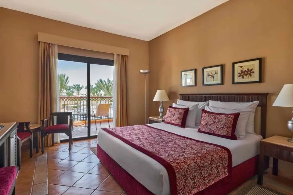 Sink into a plush king bed after sun-soaked days.