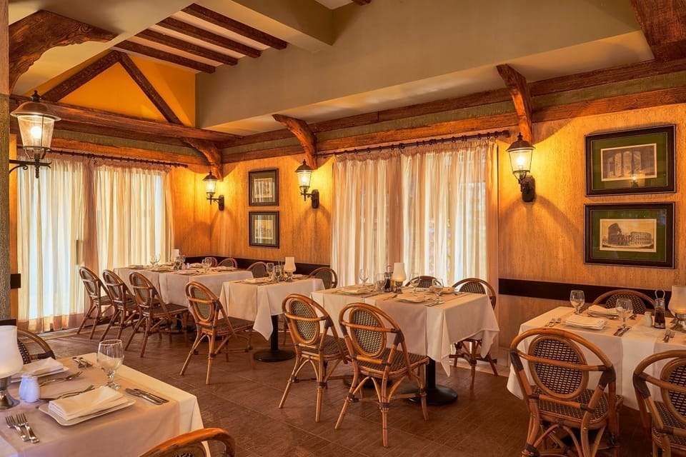 Settle into warm interiors for leisurely, unhurried dinners.