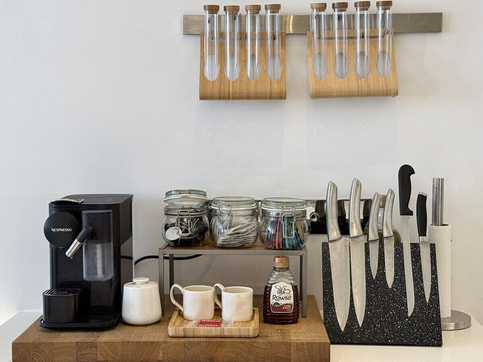 Everything you need to start your day...  what about  a Nespresso coffee or a cup of tea? 
