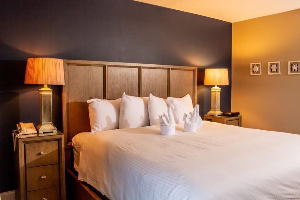 Sink into plush pillows for a restful, boutique-style night.