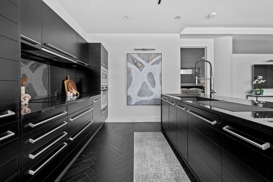 Fully stocked kitchen