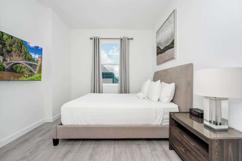 Rest easy with plush, hotel-quality sheets and cozy duvets for a luxurious night's sleep.