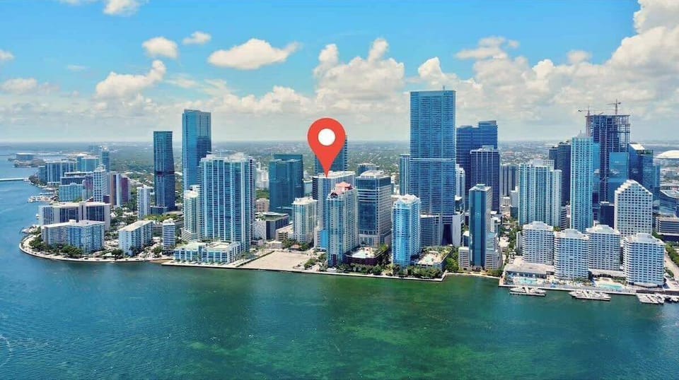 Bird's eye view of the building