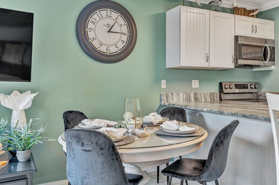 beautiful velvet dining area
