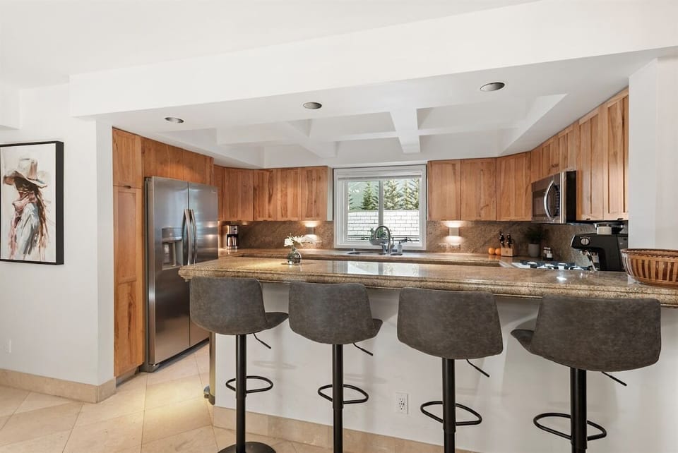 Fully-equipped kitchen.