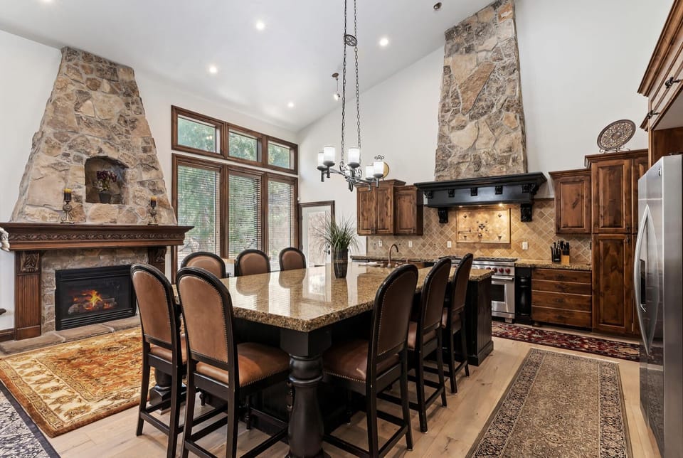 Large Granite Island in main level kitchen