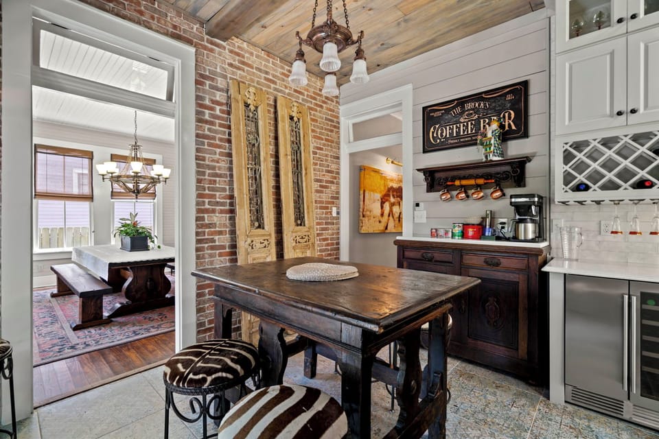 Grab a snack or a quick meal in the informal dining space in the kitchen,