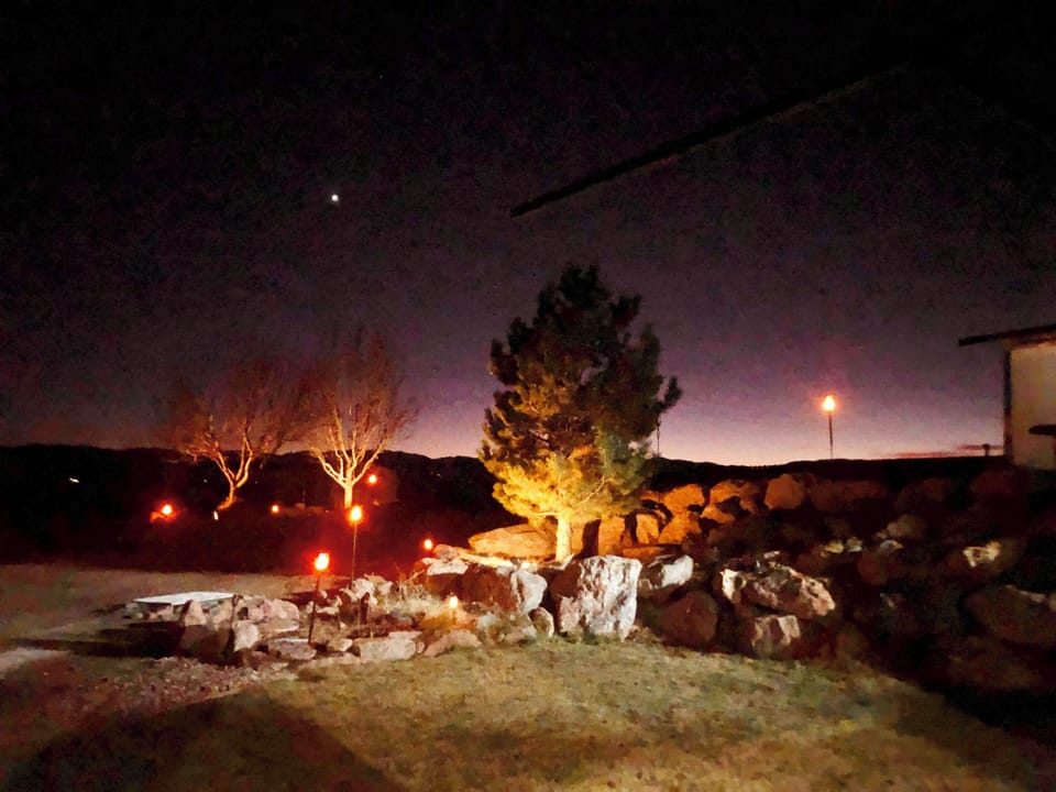 Back yard InThe evening 