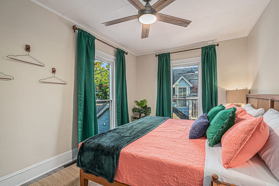 Master bedroom with king bed