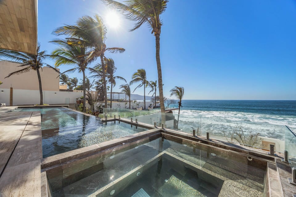 Swim where the ocean meets the sky.
