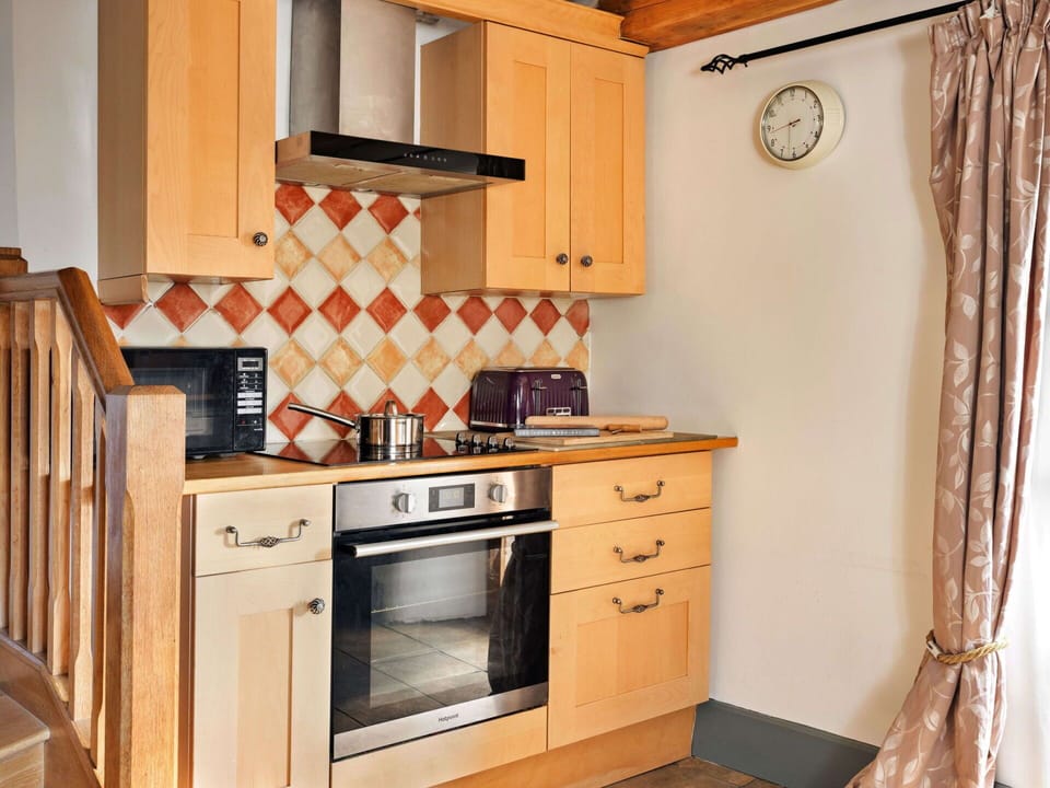 Kitchen, Furniture, Cabinetry, Countertop, Interior Design, Flooring, Kitchen Appliance, Wood, Major Appliance, Floor