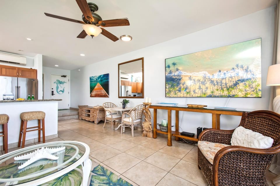 The spacious, open floor plan makes this suite ideal for relaxing after a beach day