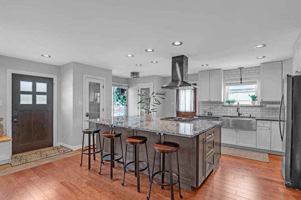 Indoors, Kitchen, Kitchen Island, Floor, Flooring