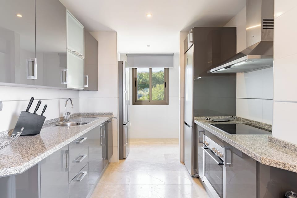 Modern kitchen with double fridge