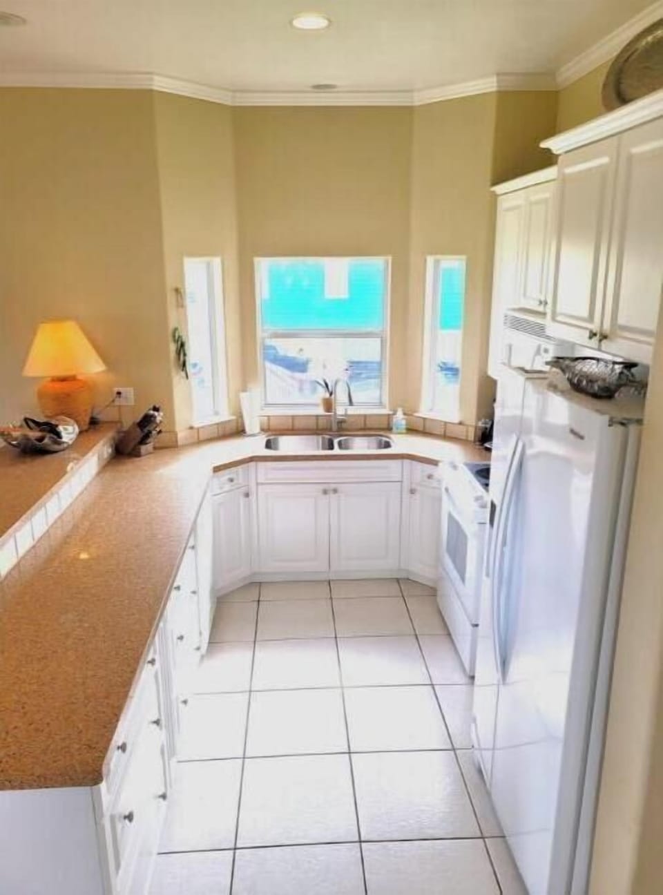 Fully equipped kitchen with all the essentials for cooking and dining.