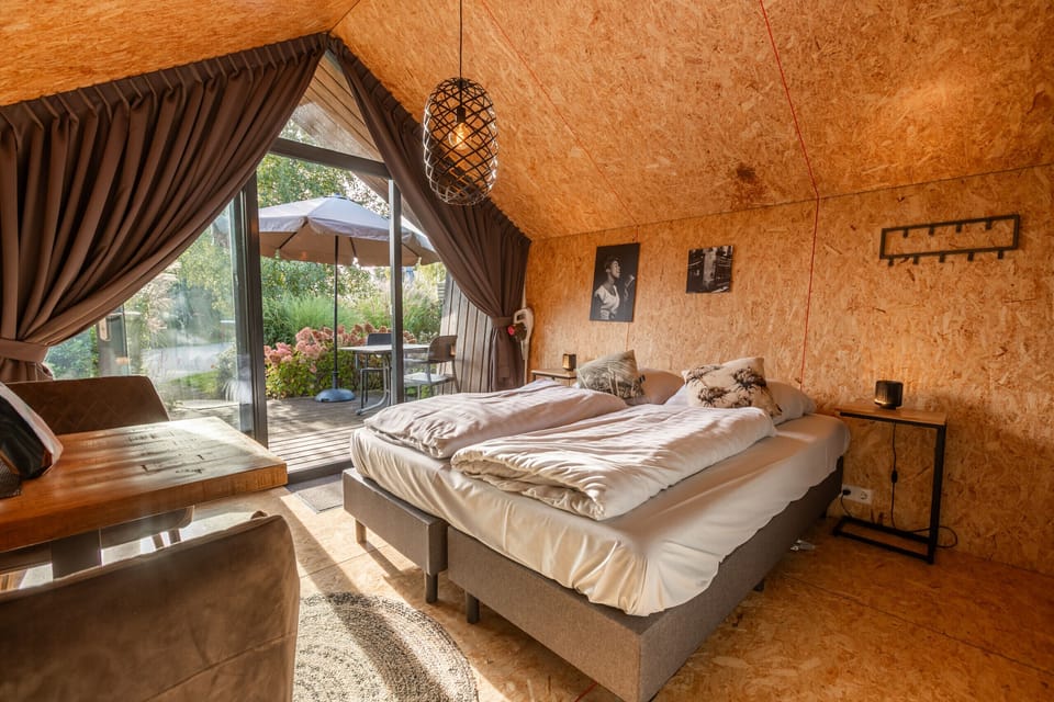 Vakantiepark Wiedense meren - Tiny house - bedroom