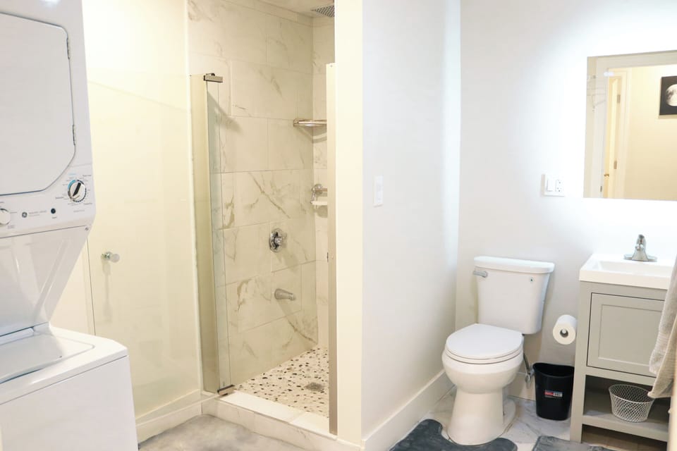 Bathroom with laundry