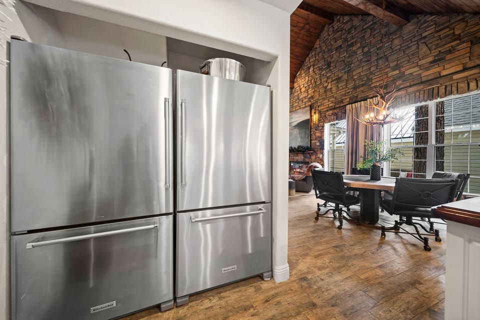 Designed for groups-ample fridge space and a fully stocked kitchen for easy meal prep.